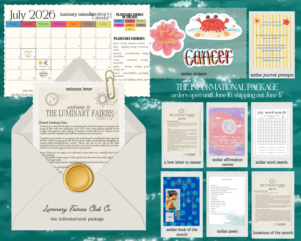 The Informational Package - astrology snail mail club 💌🌞🌙🧚‍♀️🪄🧑‍🏫